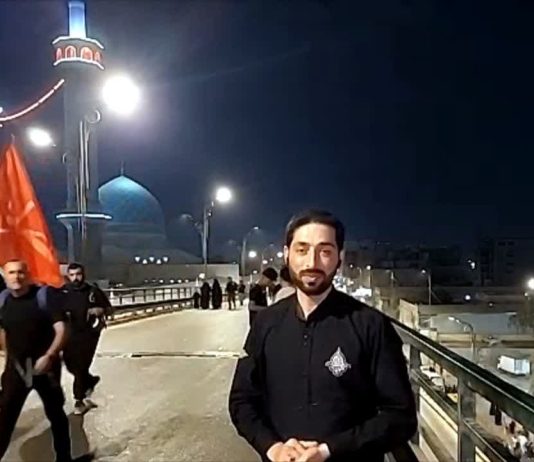 اربعین 1401 | حال و هوای شهر نجف از بالای پل ثوره العشرین حال و هوای شهر نجف از بالای پل ثوره العشرین